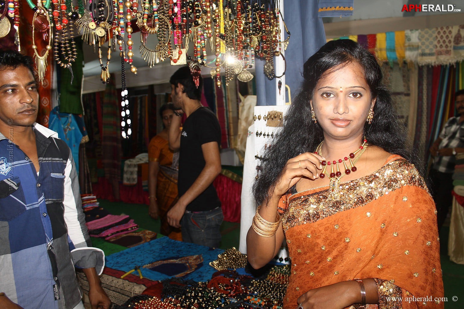 Mokshitha at SILK OF INDIA Exhibition