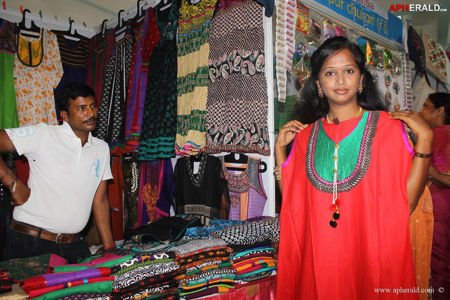 Mokshitha at SILK OF INDIA Exhibition