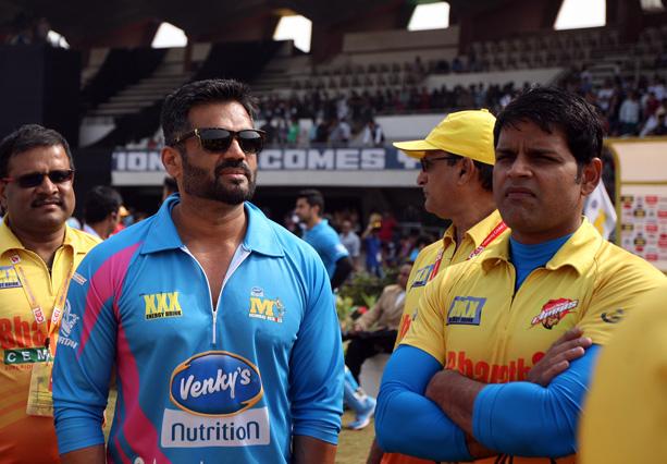 Mumbai Heroes Vs Chennai Rhinos Match Photos