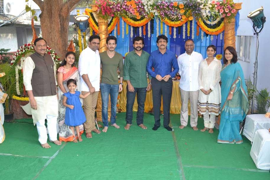 Nagarjuna and Karthi Multistarrer Movie Launch Photos