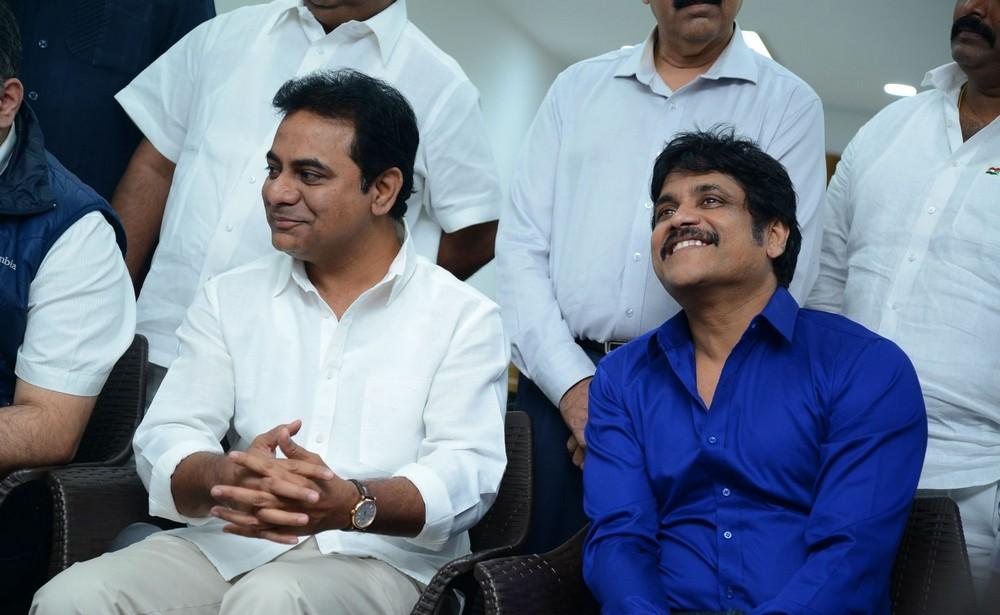 Nagarjuna and Ktr Launches Shooting Center