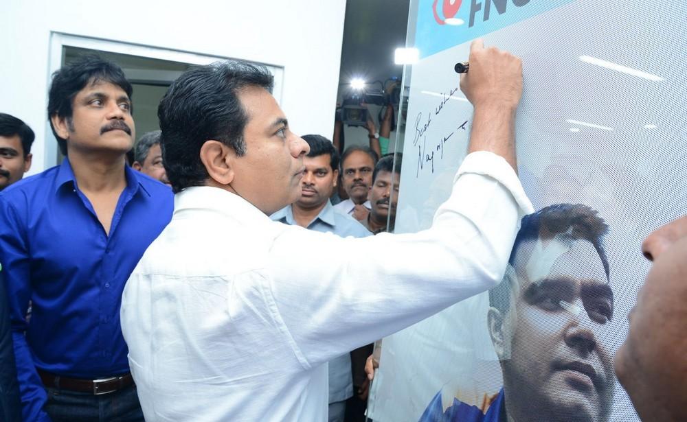 Nagarjuna and Ktr Launches Shooting Center