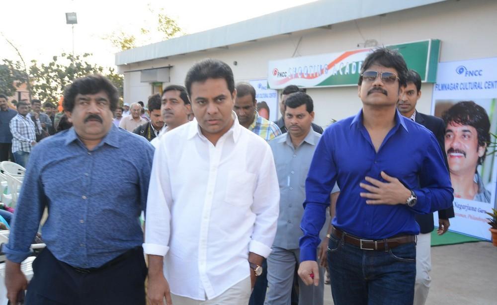 Nagarjuna and Ktr Launches Shooting Center