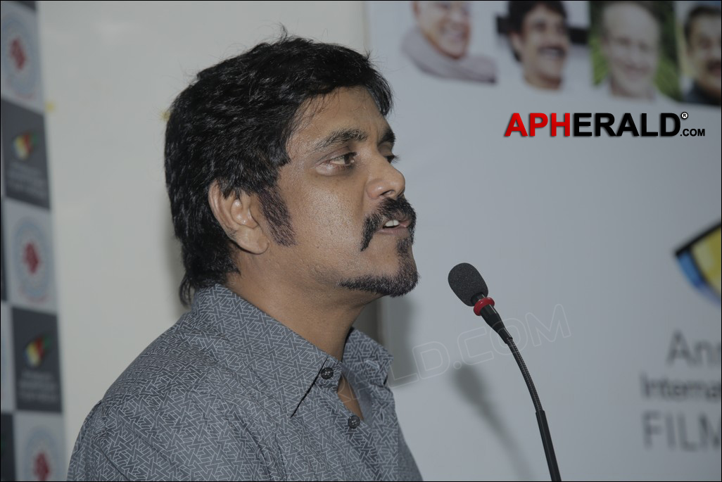 Nagarjuna at Aisfm n Jnafau Event