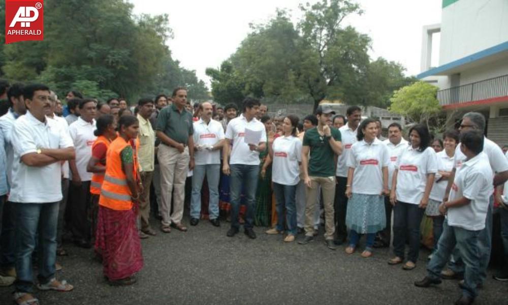 Nagarjuna Family Joins Swachh Bharat