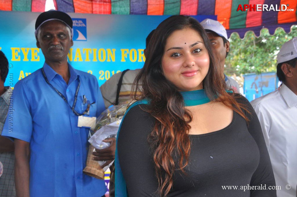 Namitha at Eye Donation Campaign