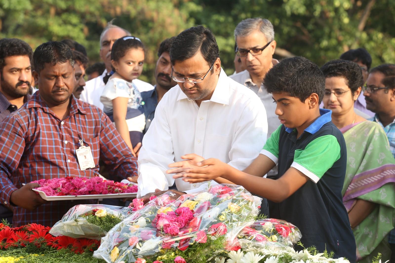 Nandamuri Family at NTR Ghat