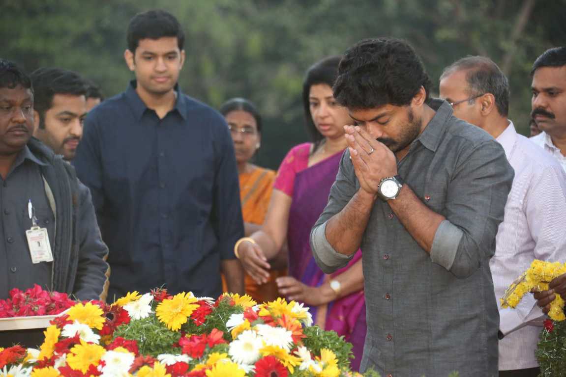 Nandamuri Family At NTR Ghat On NTR 19th Death Anniversary