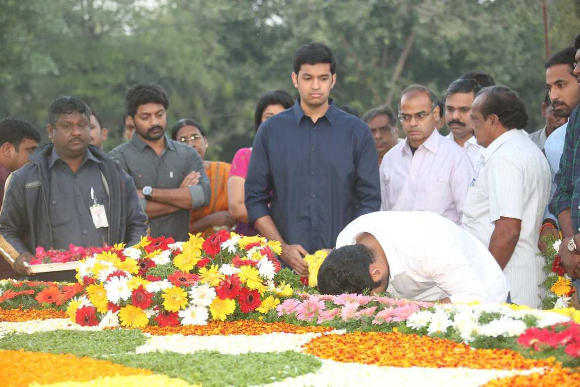 Nandamuri Family At NTR Ghat On NTR 19th Death Anniversary