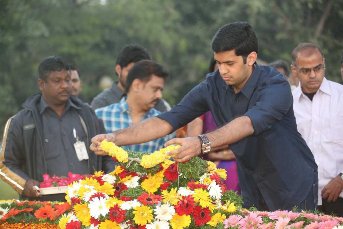 Nandamuri Family At NTR Ghat On NTR 19th Death Anniversary