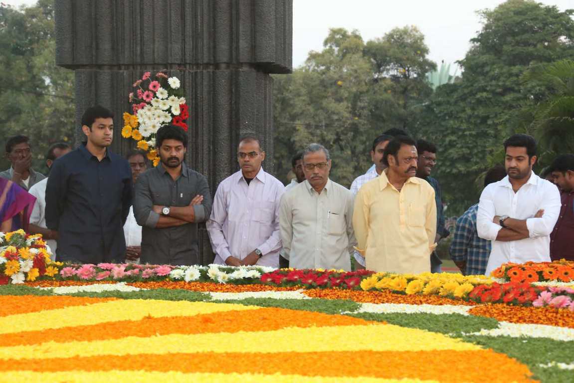 Nandamuri Family At NTR Ghat On NTR 19th Death Anniversary