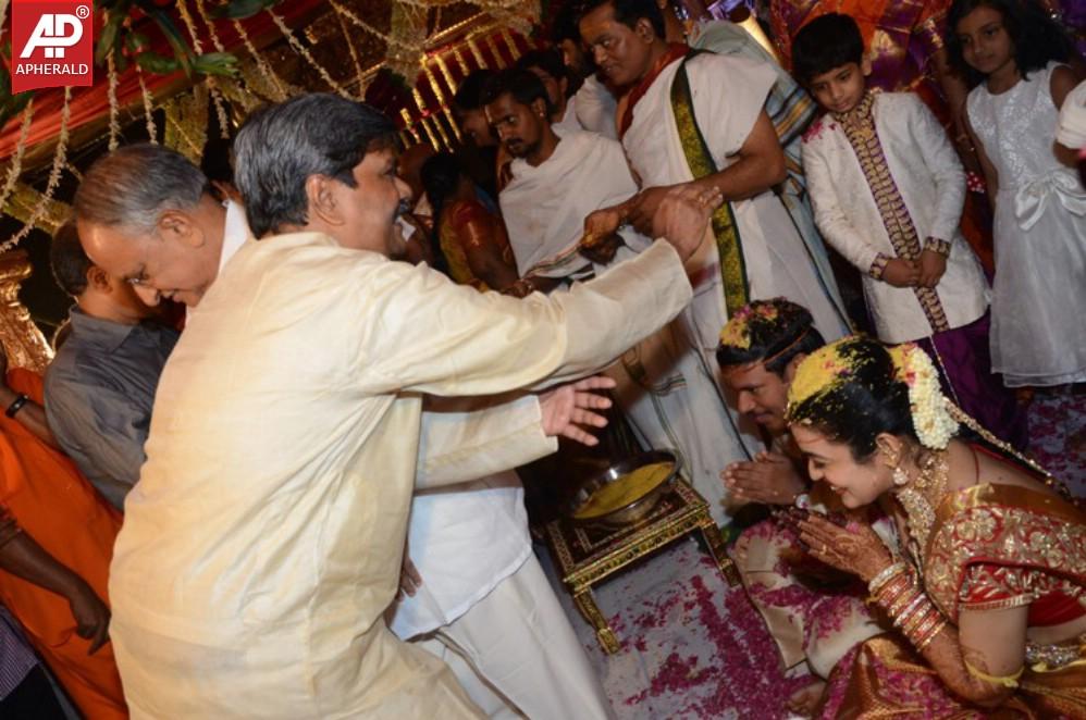 Nandamuri Mohana Krishnas Daughter Marriage Pics