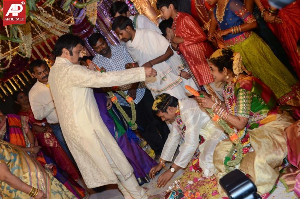 Nandamuri Mohana Krishnas Daughter Marriage Pics