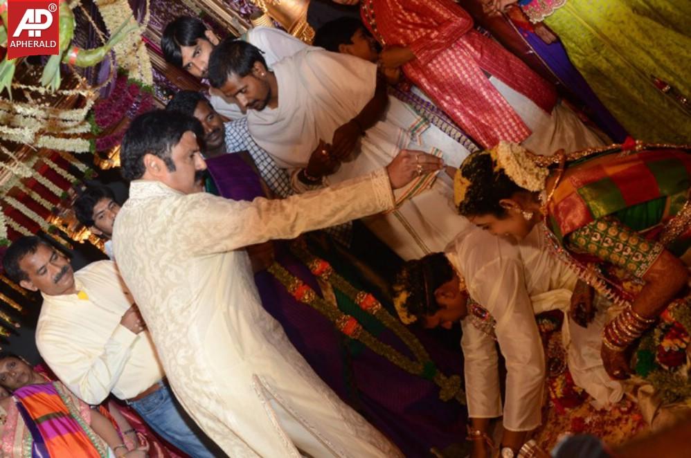 Nandamuri Mohana Krishnas Daughter Marriage Pics
