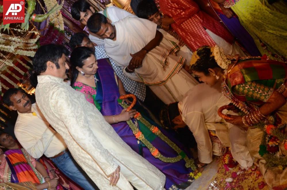 Nandamuri Mohana Krishnas Daughter Marriage Pics