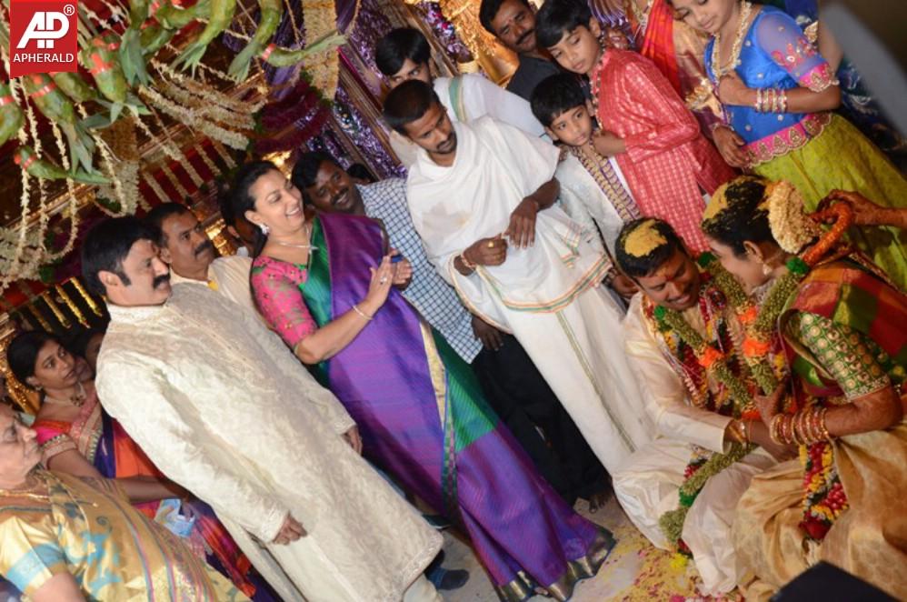 Nandamuri Mohana Krishnas Daughter Marriage Pics