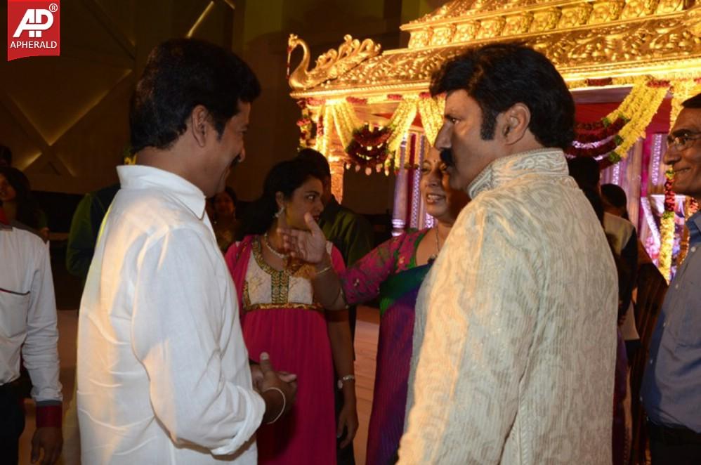 Nandamuri Mohana Krishnas Daughter Marriage Pics