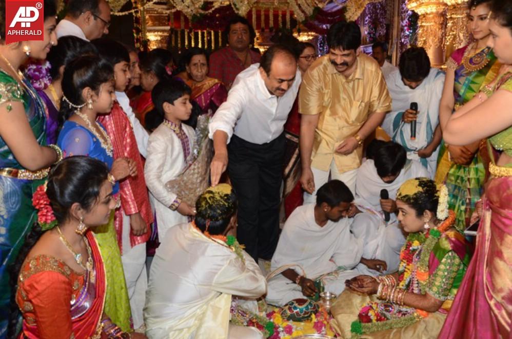 Nandamuri Mohana Krishnas Daughter Marriage Pics