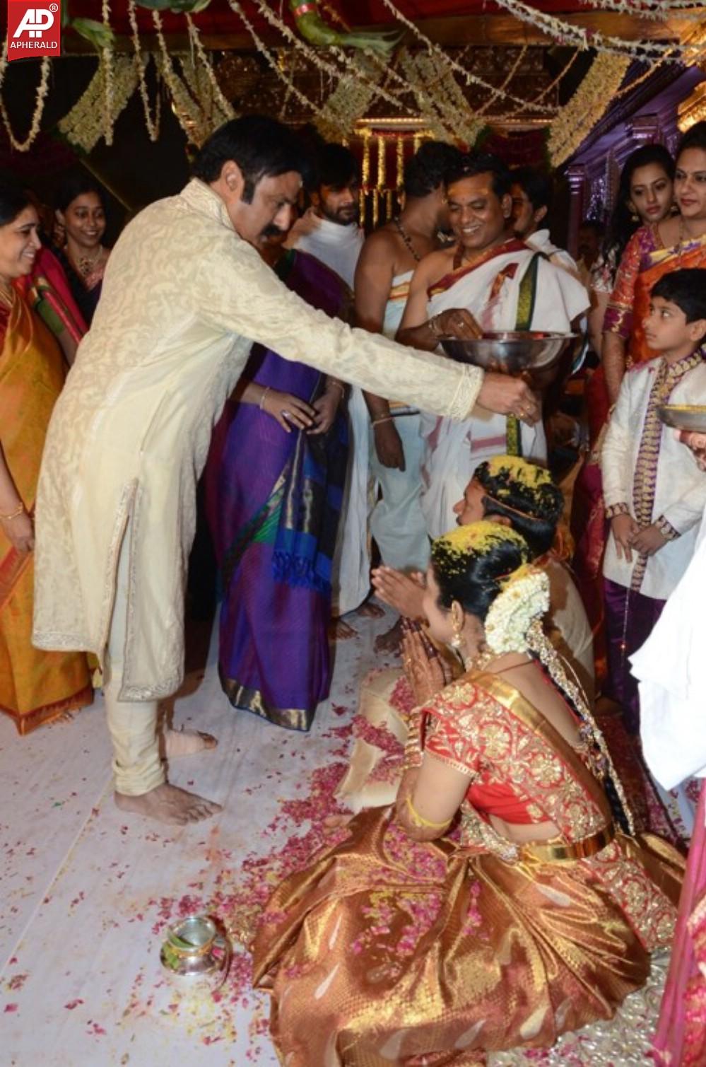 Nandamuri Mohana Krishnas Daughter Marriage Pics