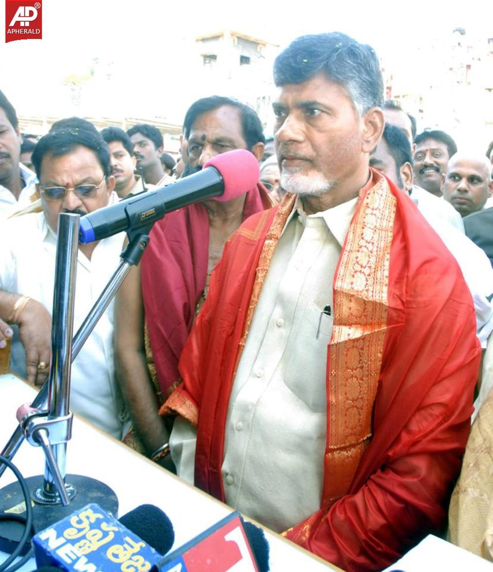 Nara Chandrababu Naidu Visited Tirumala