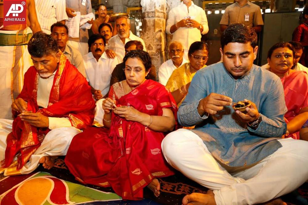 Nara Chandrababu Naidu Visited Tirumala