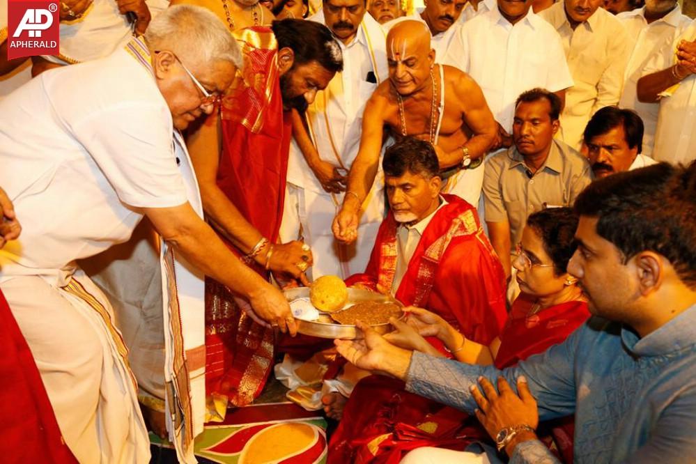 Nara Chandrababu Naidu Visited Tirumala