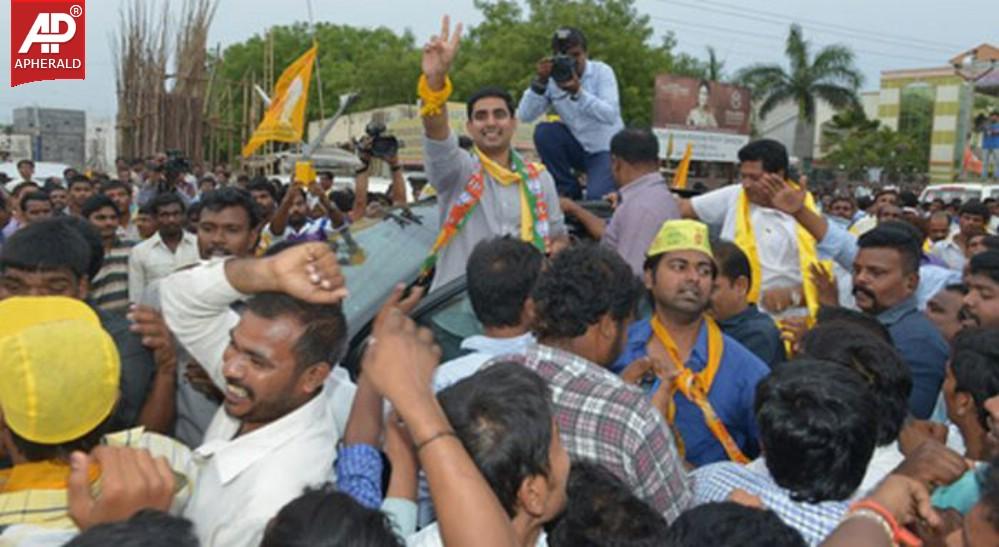 Nara Lokesh Speech In Balapur Road Show