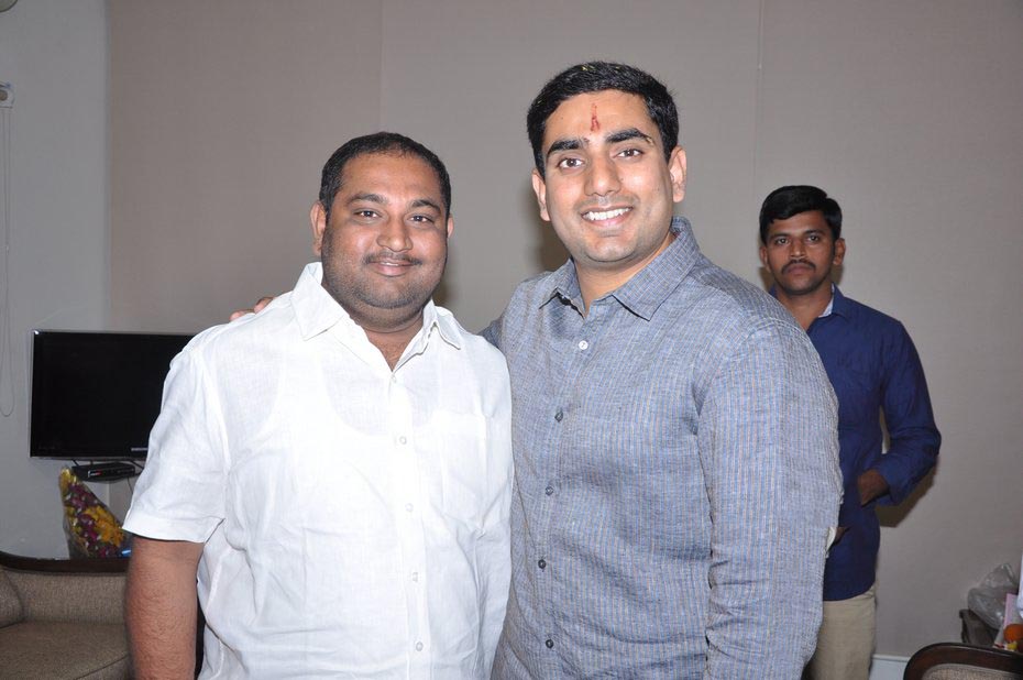 Nara Rohit At Nara Lokesh Birthday Celebrations Photos