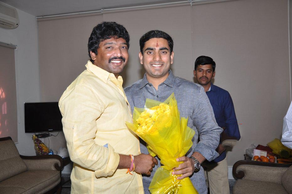 Nara Rohit At Nara Lokesh Birthday Celebrations Photos