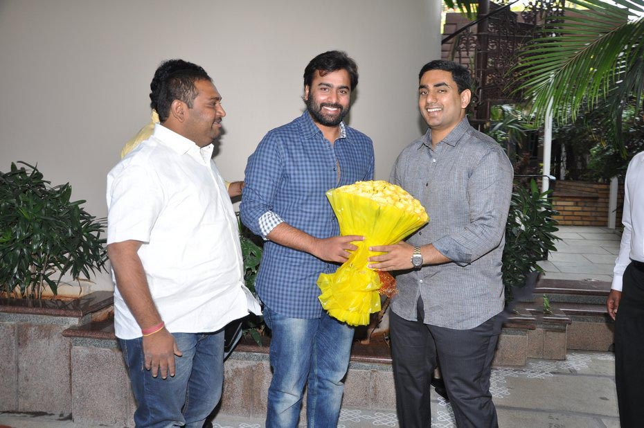 Nara Rohit At Nara Lokesh Birthday Celebrations Photos