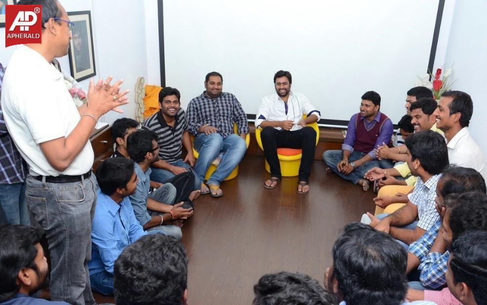 Nara Rohit With his Fans Photos
