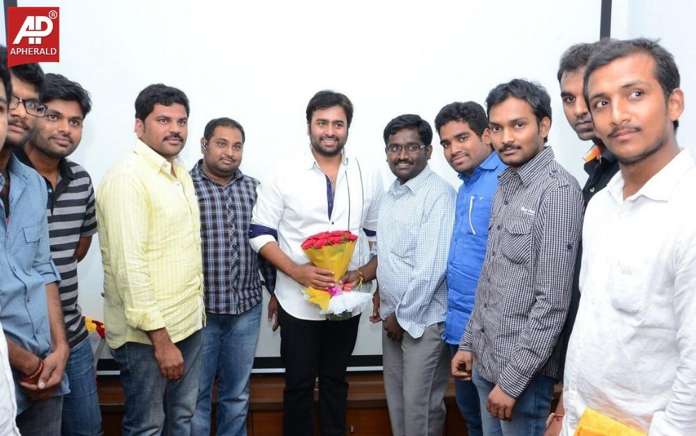 Nara Rohit With his Fans Photos
