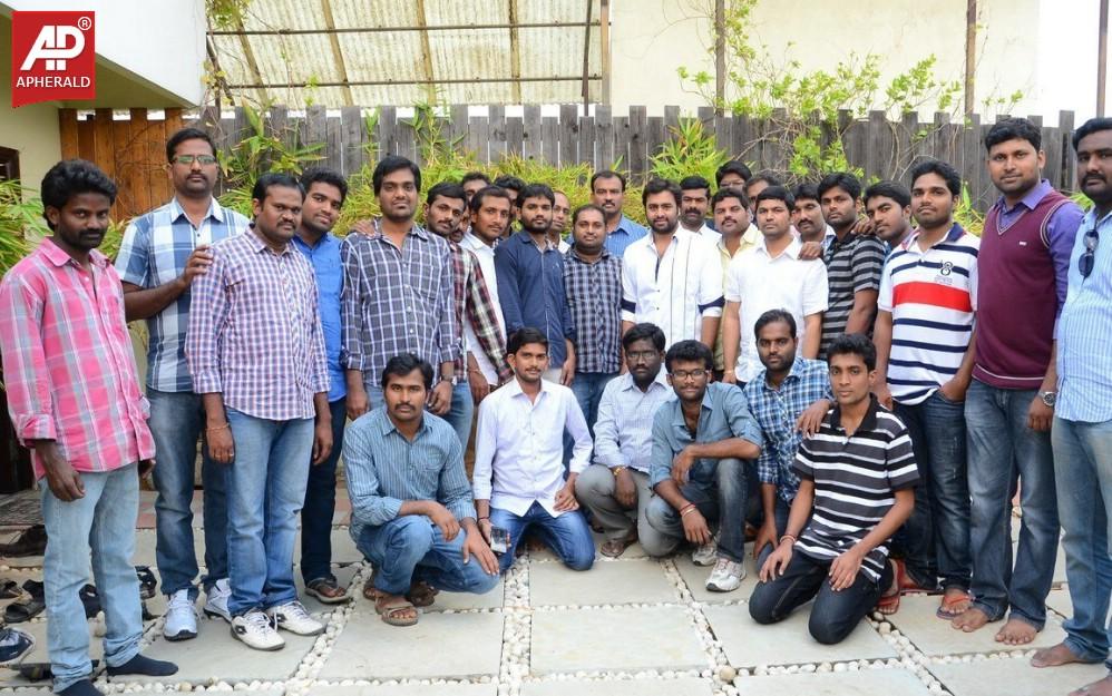 Nara Rohit With his Fans Photos
