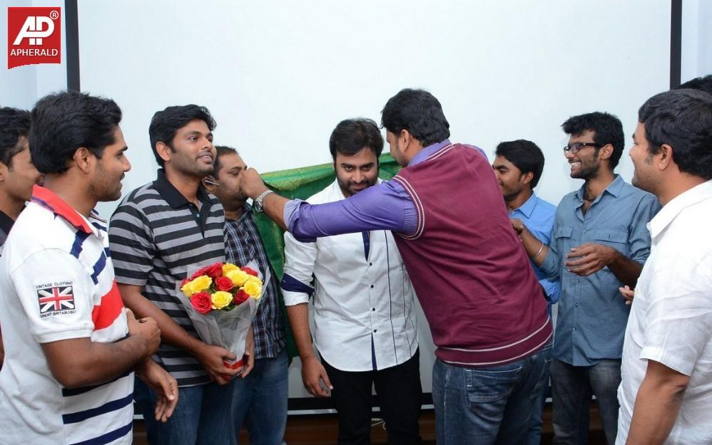 Nara Rohit With his Fans Photos