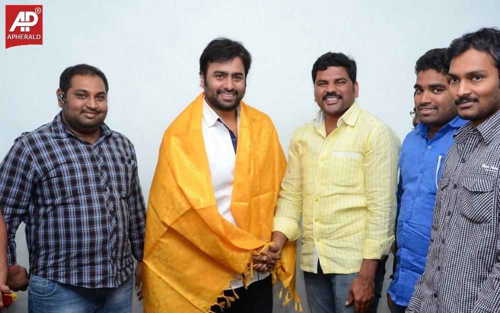 Nara Rohit With his Fans Photos