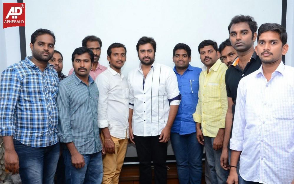 Nara Rohit With his Fans Photos