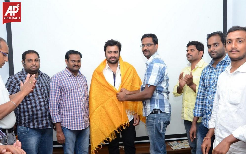 Nara Rohit With his Fans Photos