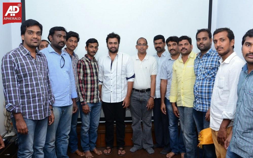 Nara Rohit With his Fans Photos