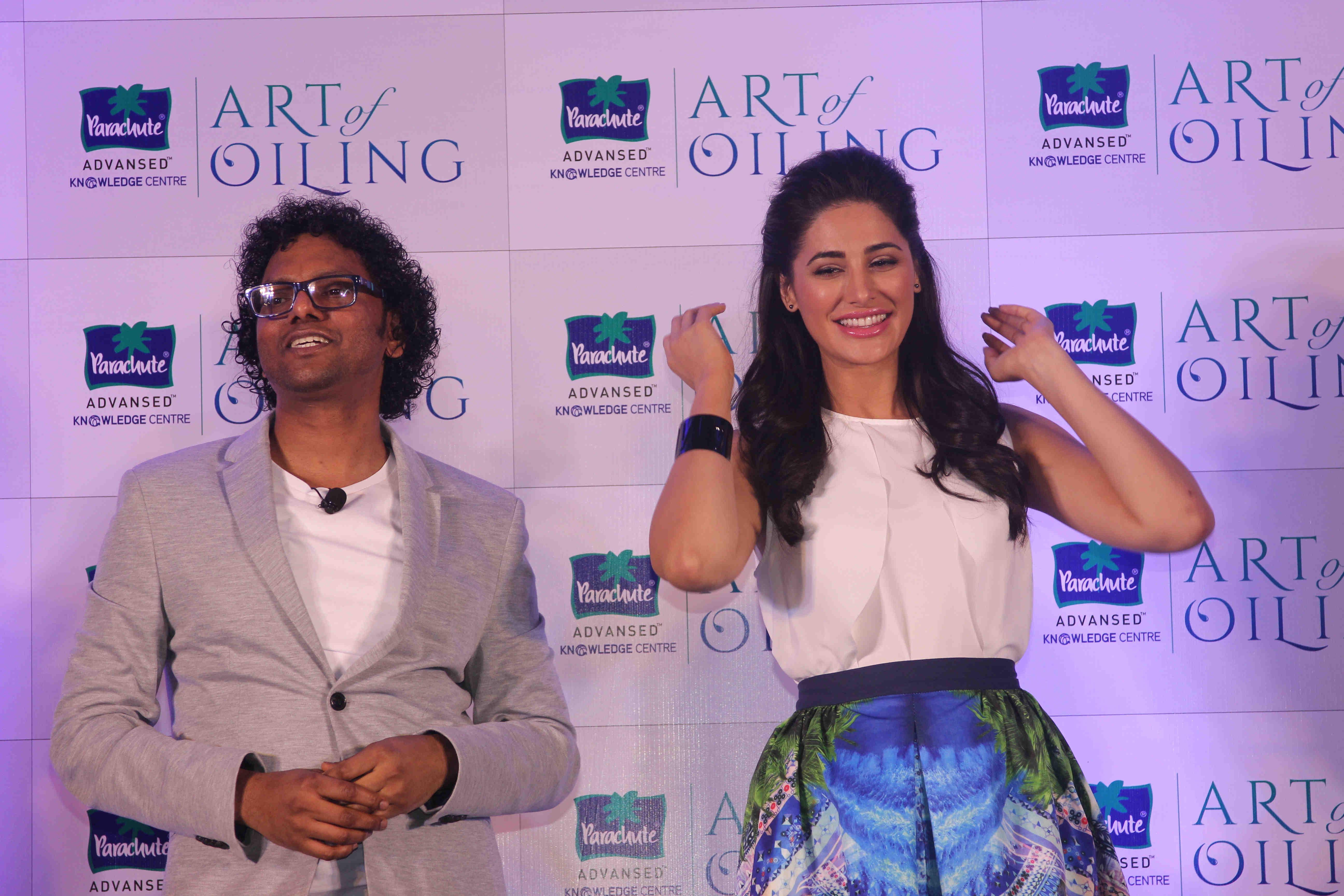 Nargis Fakhri Launch Parachute Signature Line Art Of Oiling