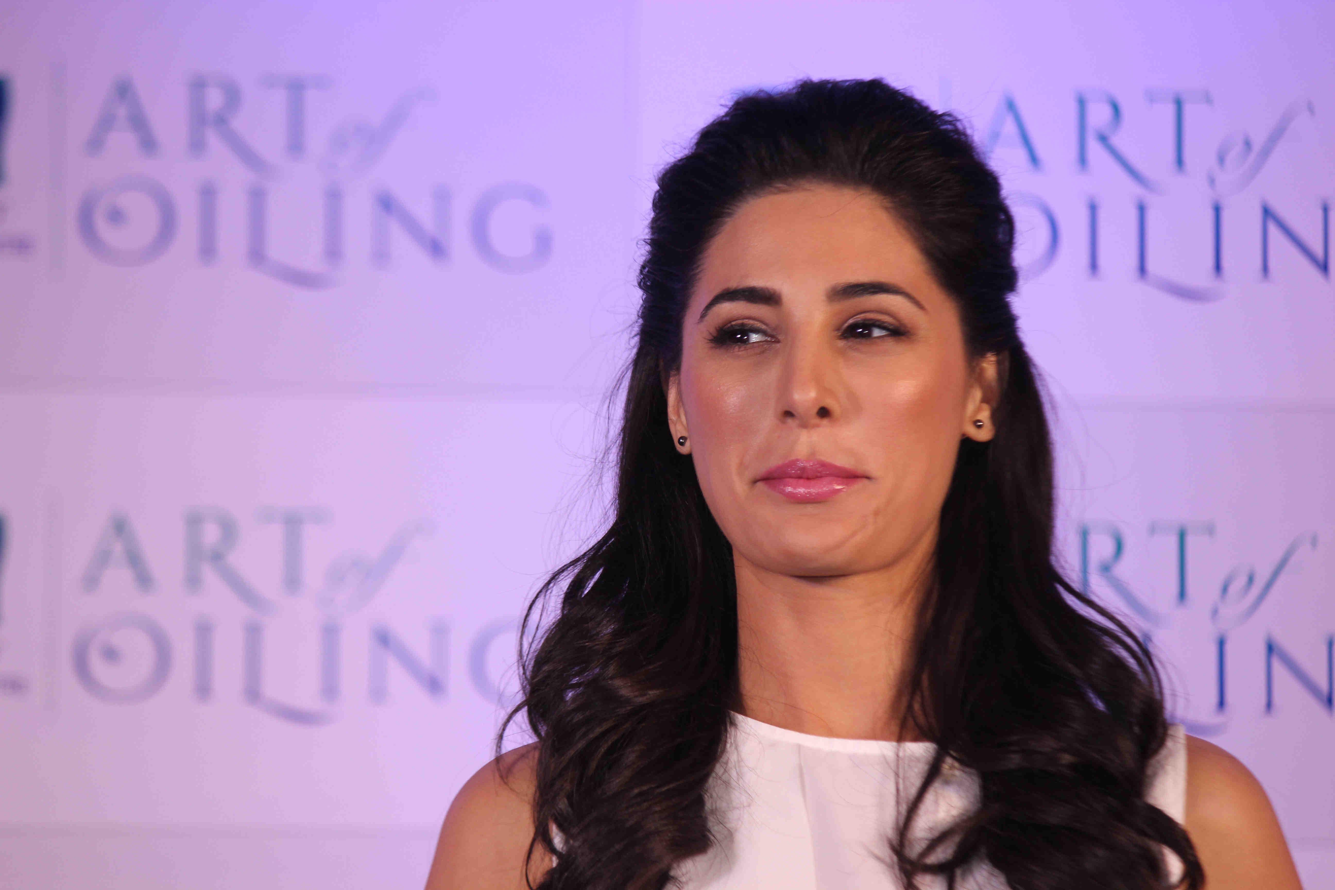 Nargis Fakhri Launch Parachute Signature Line Art Of Oiling