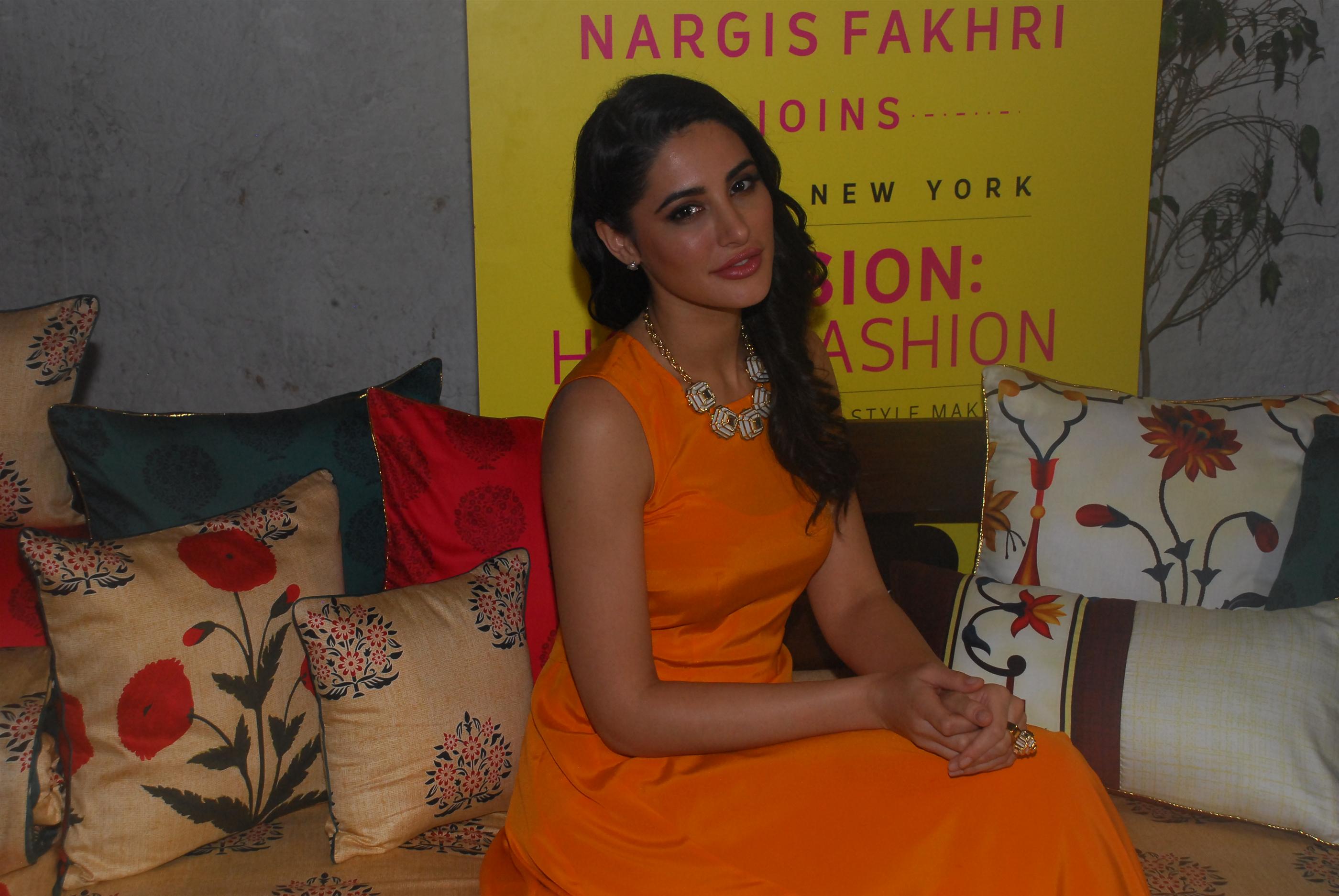 Nargis Fakhri Launch Portico Mission Home Fashion