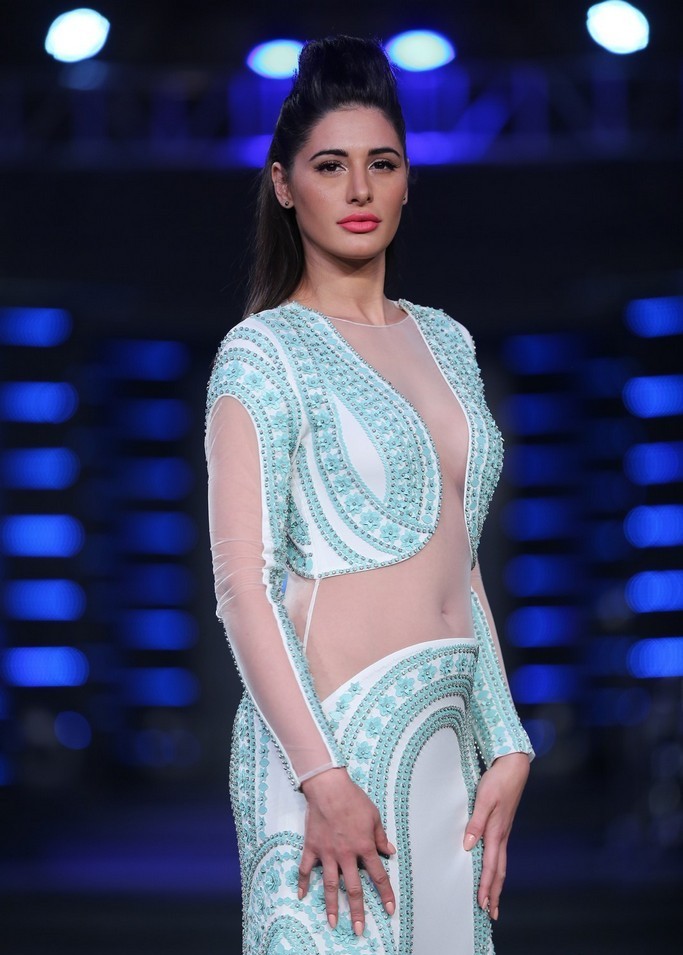 Nargis Fakhri Ramp Walk Blenders Pride Fashion Show 2014