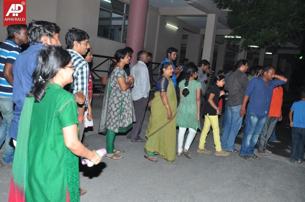 Oohalu Gusagusalade Movie Team at Bhramaramba Theater