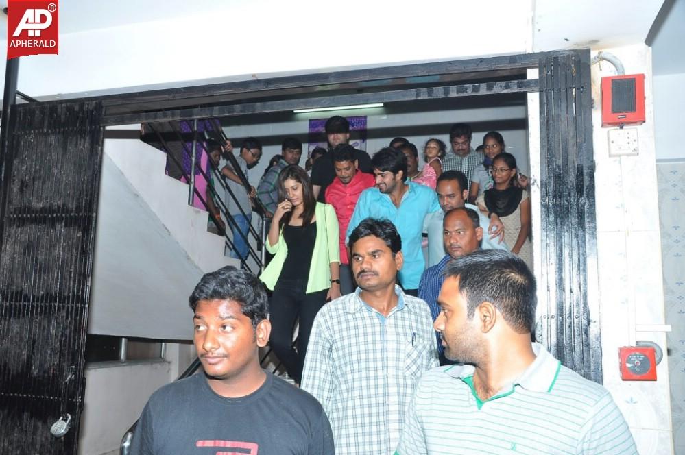 Oohalu Gusagusalade Movie Team at Bhramaramba Theater