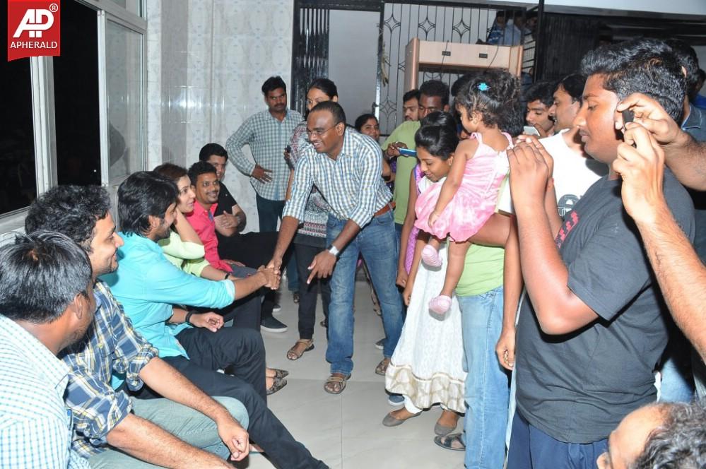 Oohalu Gusagusalade Movie Team at Bhramaramba Theater