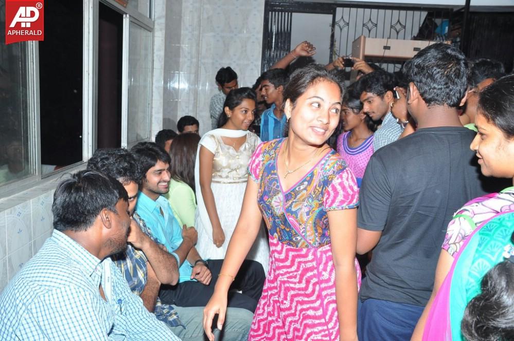 Oohalu Gusagusalade Movie Team at Bhramaramba Theater