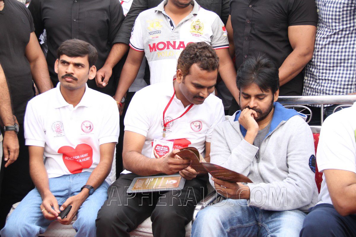 Pawan Kalyan at Walk for Heart Reach for Heart Event