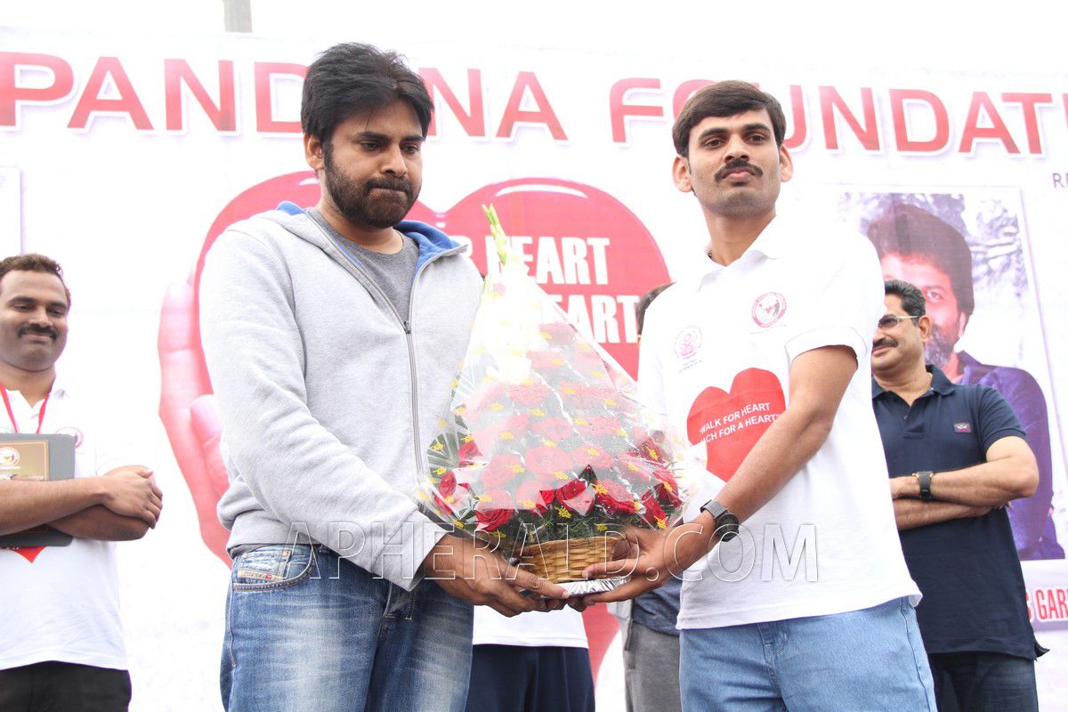 Pawan Kalyan at Walk for Heart Reach for Heart Event