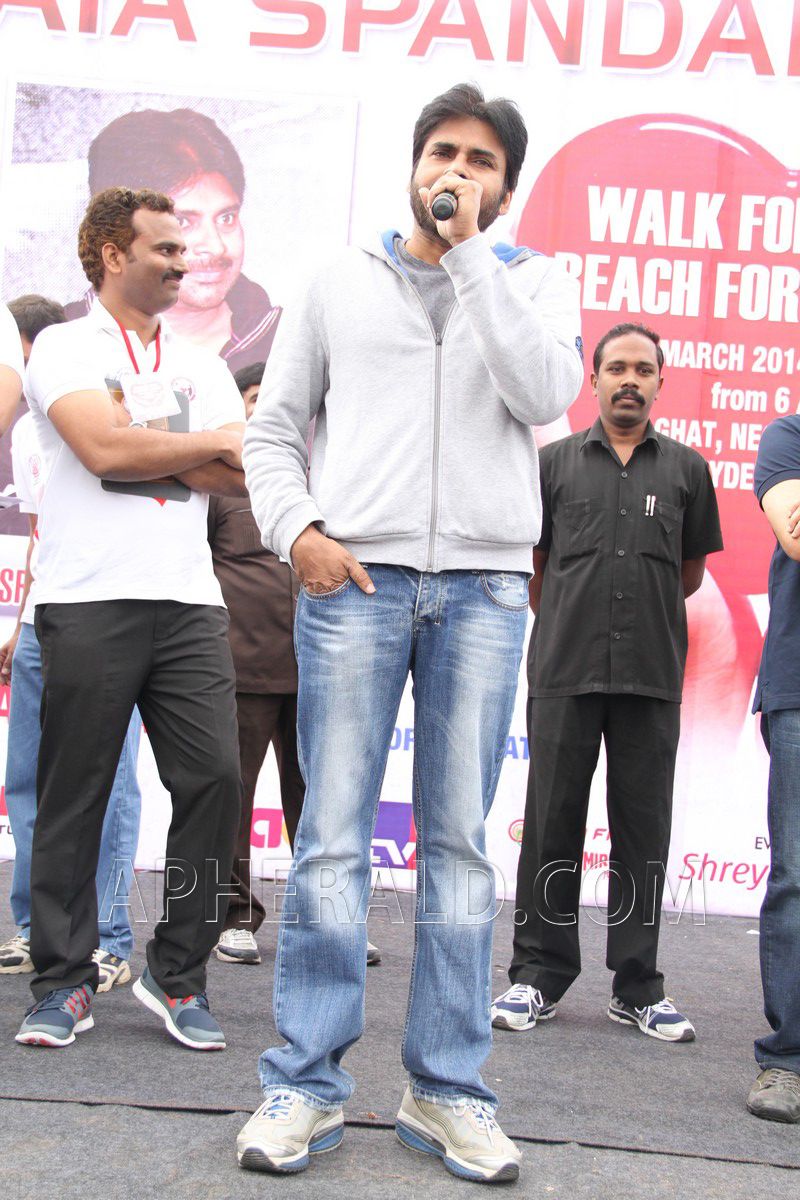 Pawan Kalyan at Walk for Heart Reach for Heart Event