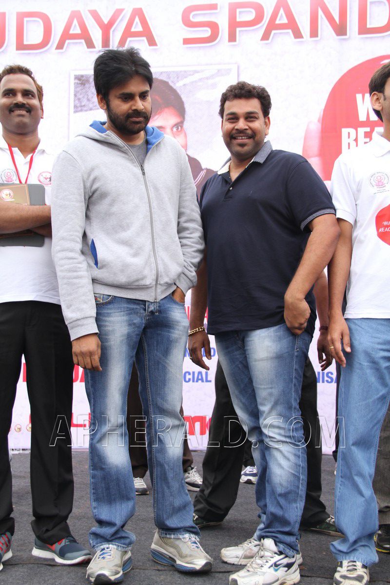 Pawan Kalyan at Walk for Heart Reach for Heart Event